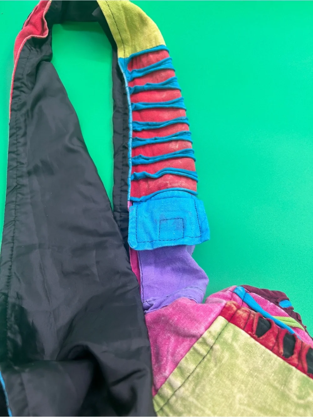 Cayman Islands Multicolor Peace Sign Shoulder Bag
